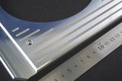 アルミヒートプレート　高精度　平行度0.05　半導体製造装置のアルミ精密部品
