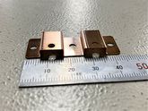 銅（C1011）材0.5mmでの曲げ加工したHEART PLATE　精密板金