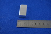 【斜めのアルミ製品　Ｒ面加工　材質A5052（a5052）　液晶製造装置関連のアルミ精密部品】