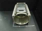 砂型鋳造　ＡＣ4ＣＨ-Ｔ6　放熱フィン付モーターケース　アルミ鋳物