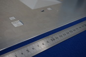 ｱﾙﾐの大型ﾌﾟﾚｰﾄ　平面度・平行度0.3　薄板加工　液晶製造装置のアルミ精密部品