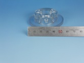 半導体関連　搬送用ローラー部品　PVC（ポリ塩化ビニル、塩ビ）透明加工　ＮＣ旋盤