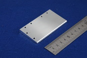 【　斜面角度加工　傾斜度公差　材質A5052（a5052）　液晶製造装置関連のアルミ精密部品　】
